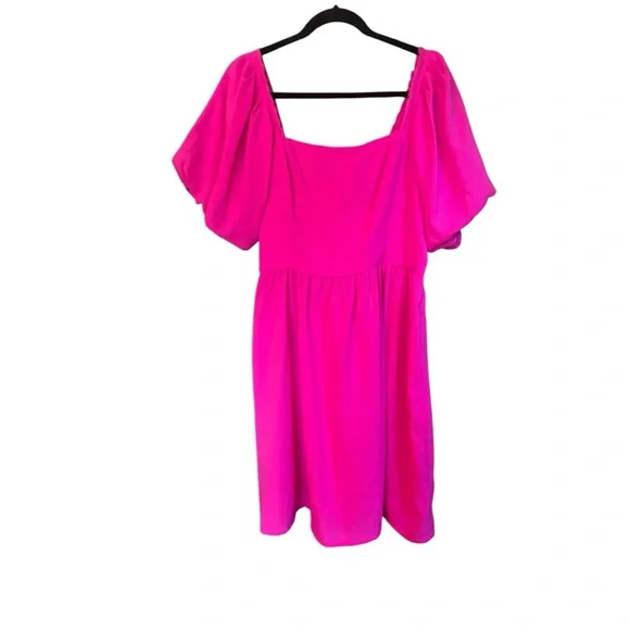 Sugar Lips Marion Hot Pink Babydoll Dress Size Extra Large (XL) - Picture 3 of 9